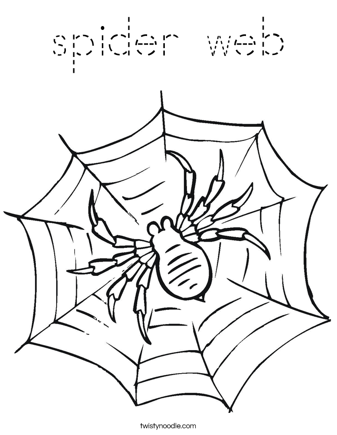 spider web Coloring Page