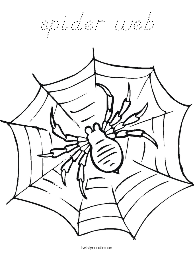 spider web Coloring Page