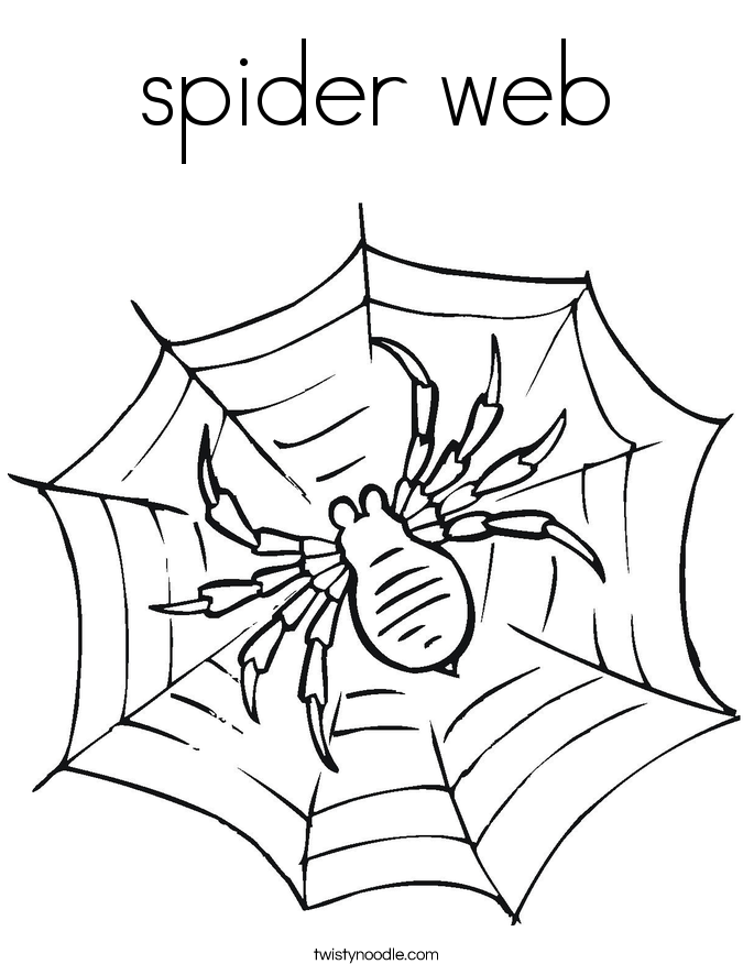 spider web Coloring Page