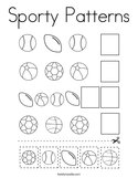Sporty Patterns Coloring Page