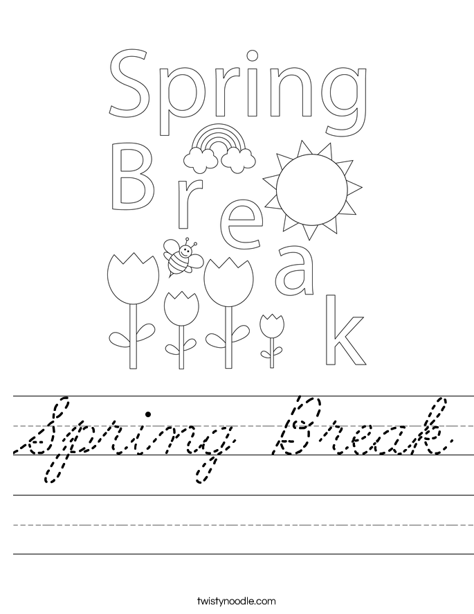 Spring Break Worksheet