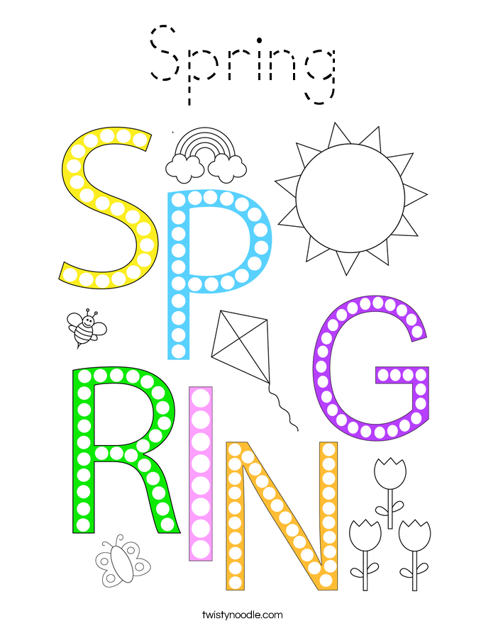 Spring Coloring Page