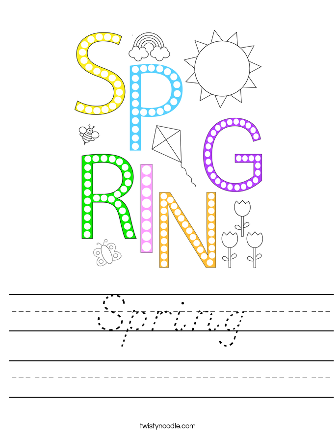 Spring Worksheet