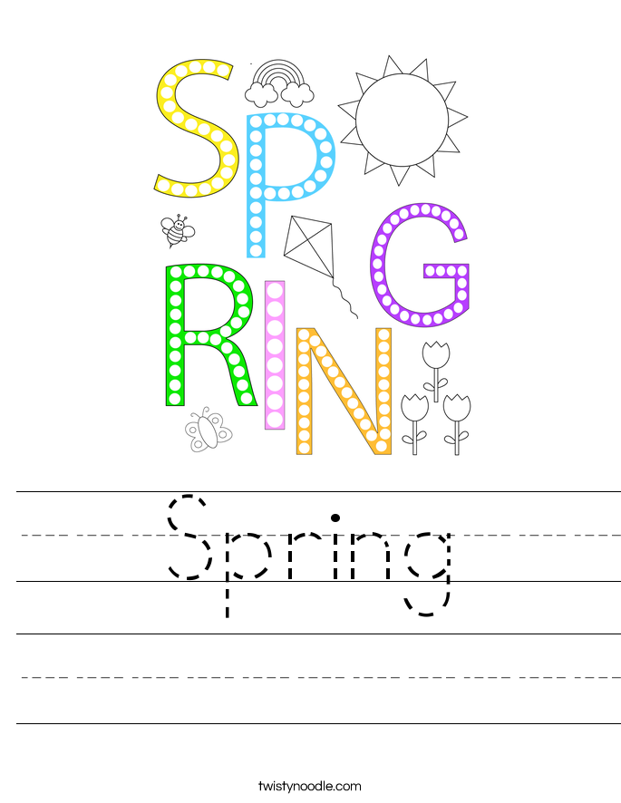 Spring Worksheet