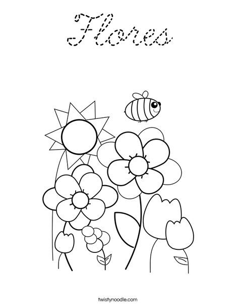 Spring Garden Coloring Page