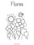 Flores Coloring Page