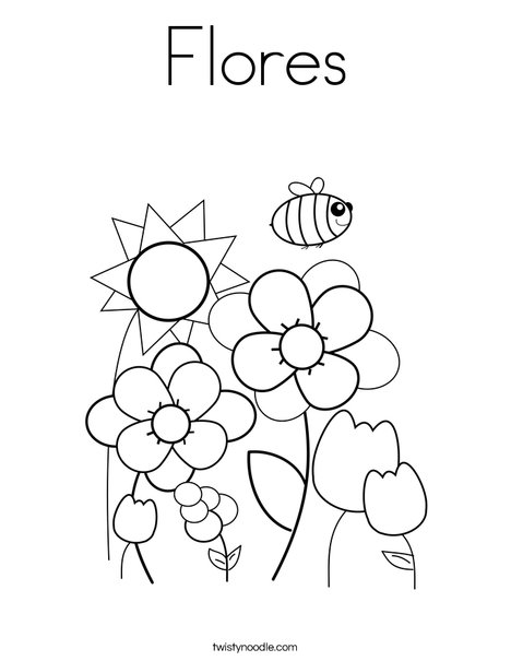 Spring Garden Coloring Page