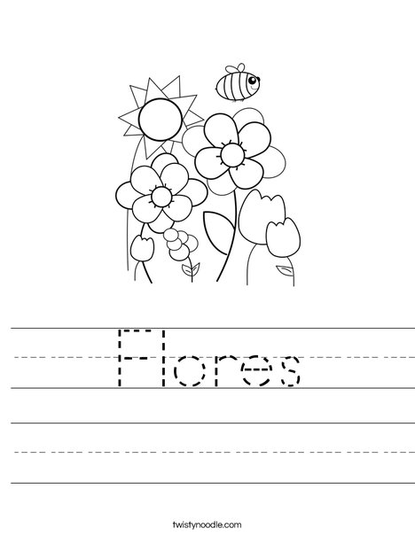 Spring Garden Worksheet