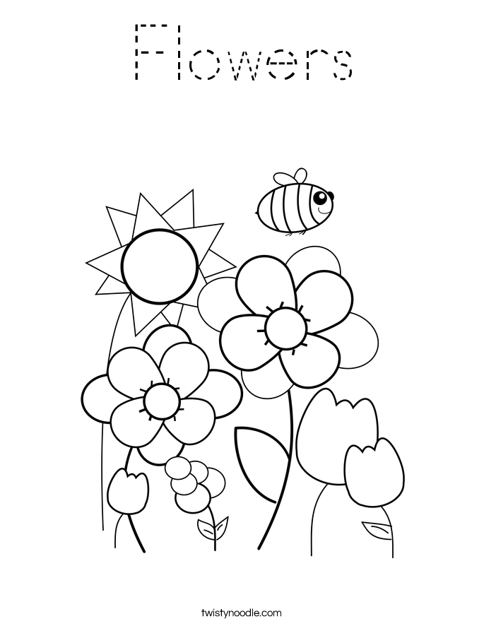 Flowers Coloring Page