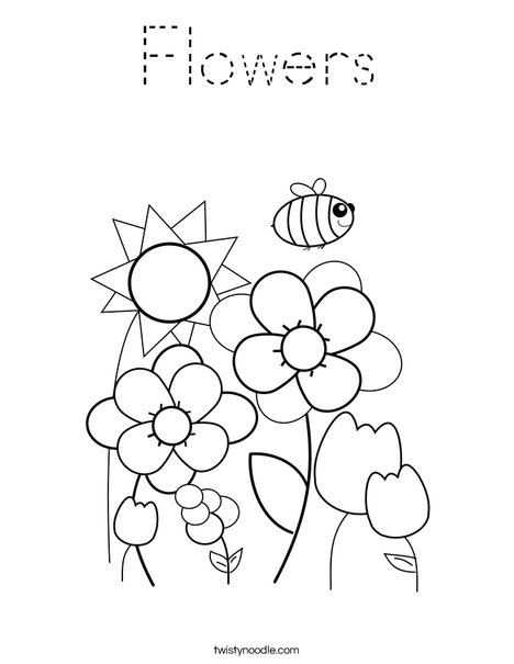 Spring Garden Coloring Page