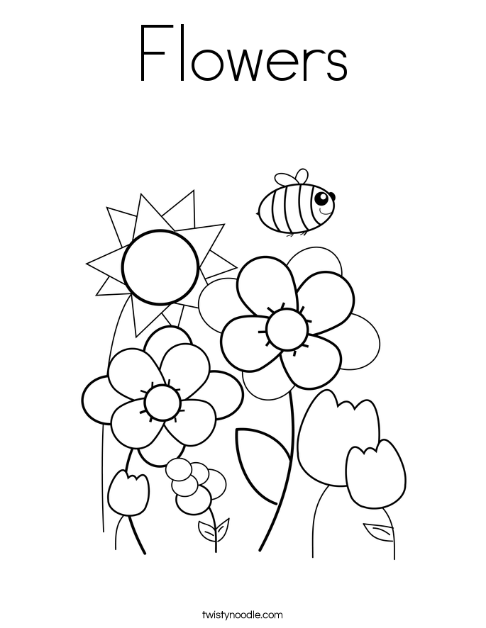 Flowers Coloring Page