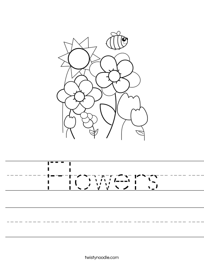 Flowers Worksheet