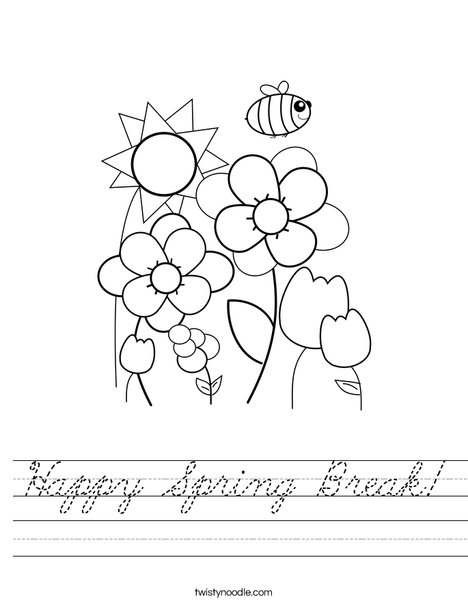 Spring Garden Worksheet