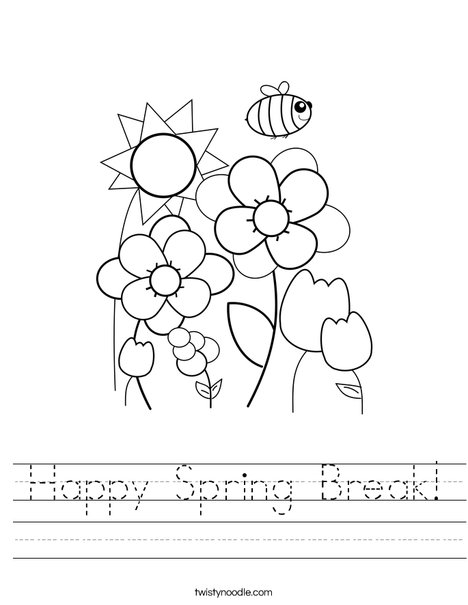 Spring Garden Worksheet