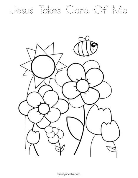 Spring Garden Coloring Page