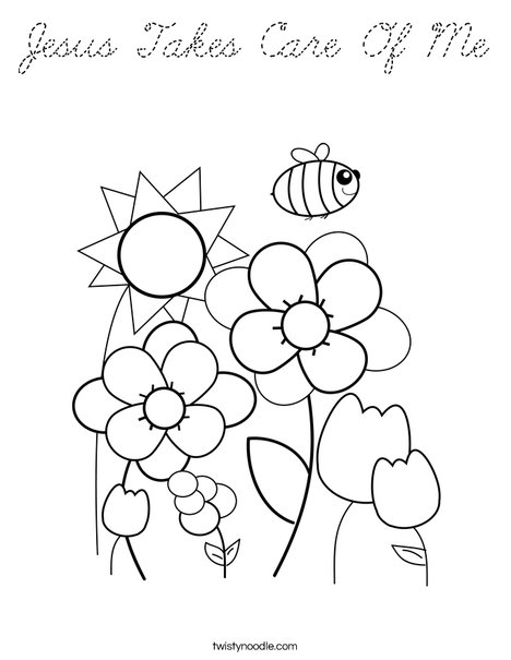 Spring Garden Coloring Page