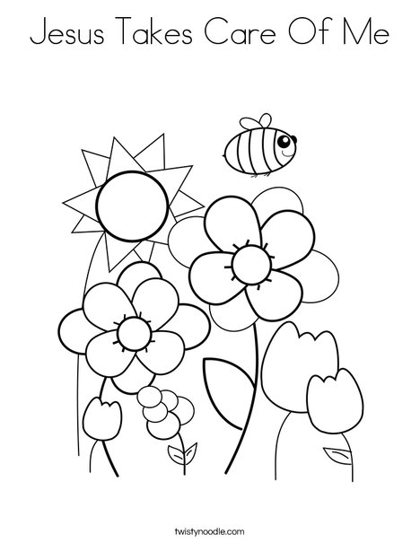 Spring Garden Coloring Page