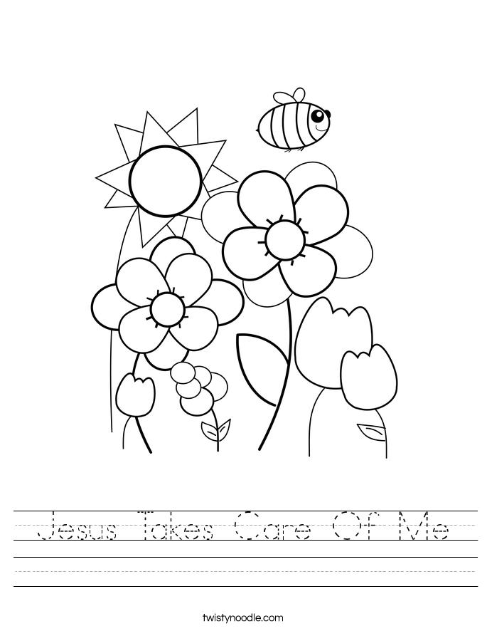 Jesus Takes Care Of Me Worksheet