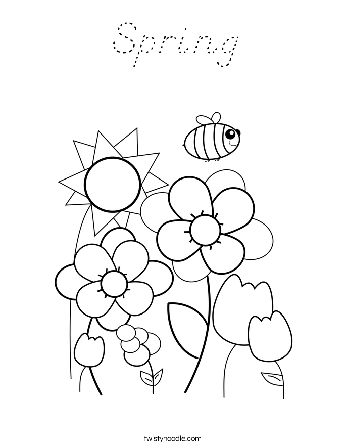 Spring Coloring Page