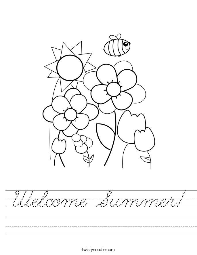 Welcome Summer! Worksheet