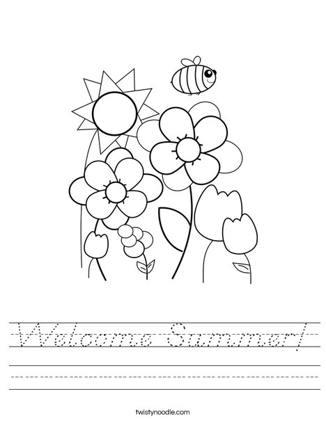 Spring Garden Worksheet