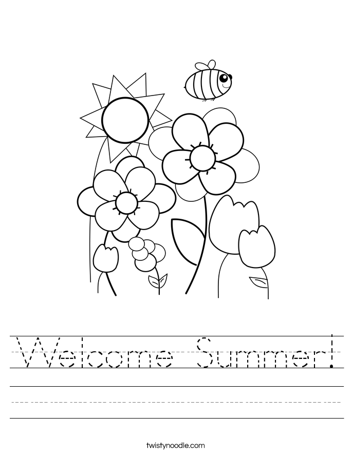 Welcome Summer! Worksheet