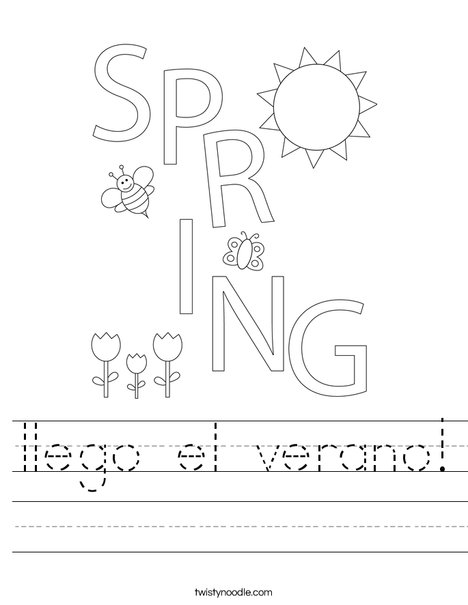 Spring is Here! Worksheet