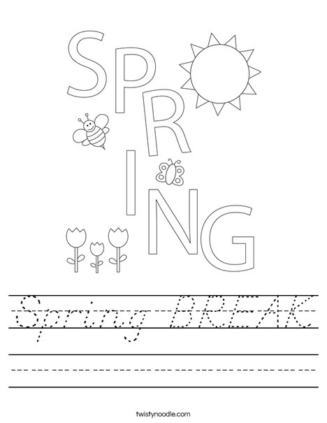 Spring is Here! Worksheet