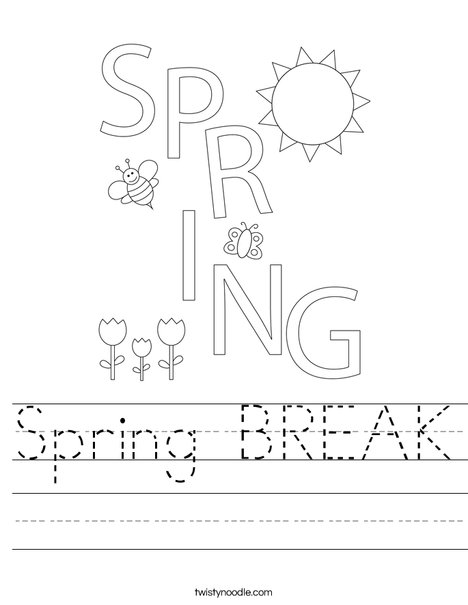 Spring is Here! Worksheet