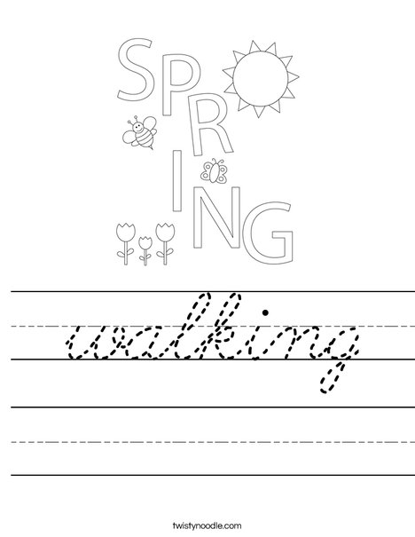 Spring is Here! Worksheet