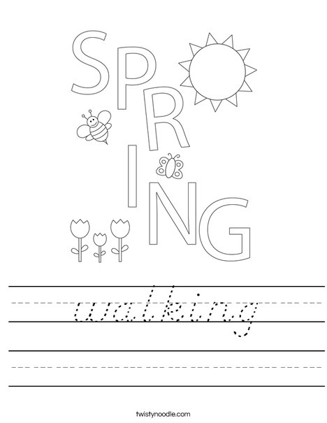 Spring is Here! Worksheet