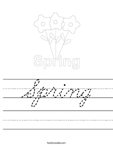 Spring Worksheet