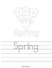Spring Handwriting Sheet