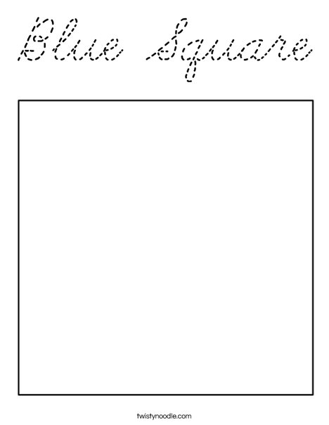 Square 1 Coloring Page