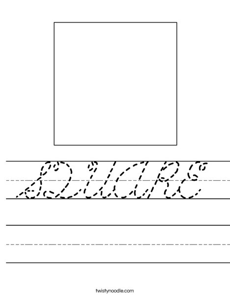 Square 1 Worksheet