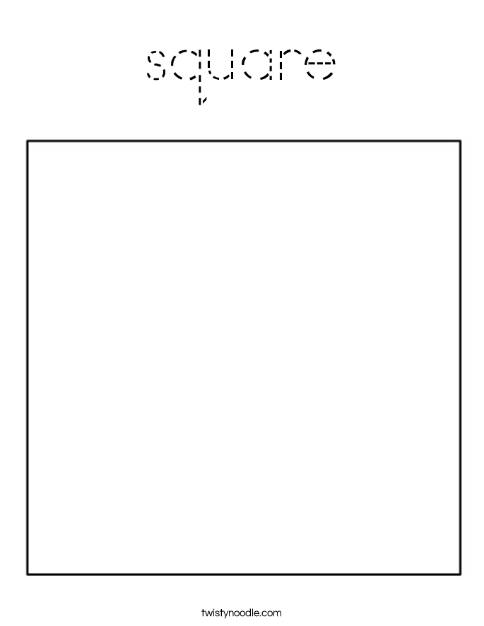 square Coloring Page