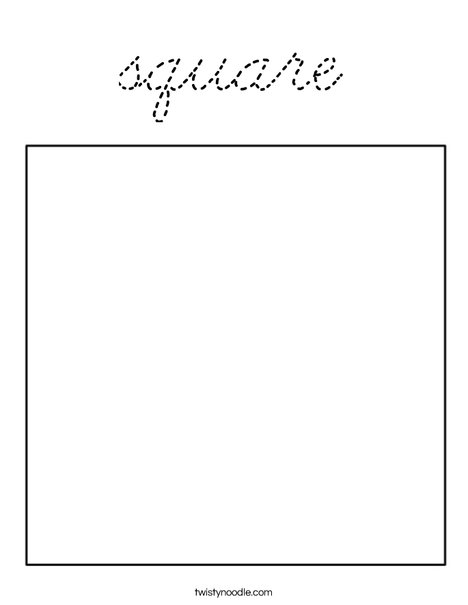 Square 1 Coloring Page