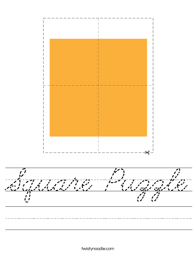 Square Puzzle Worksheet