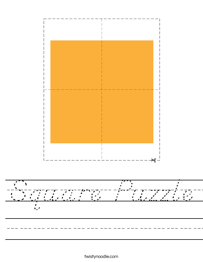 Square Puzzle Worksheet