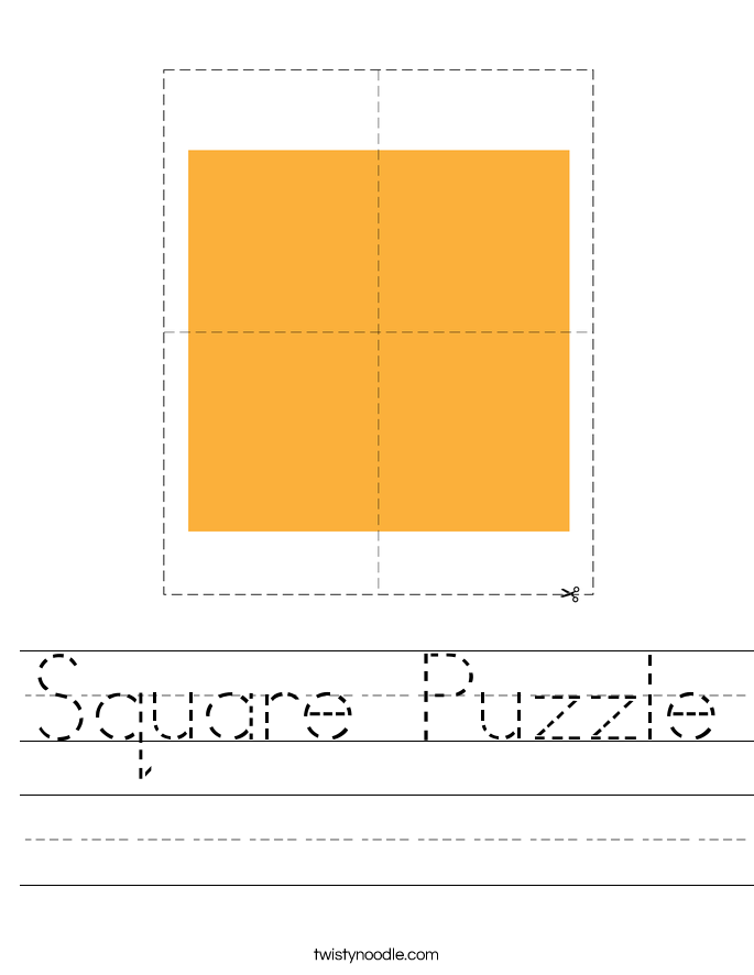 Square Puzzle Worksheet