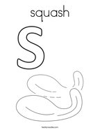 squash Coloring Page