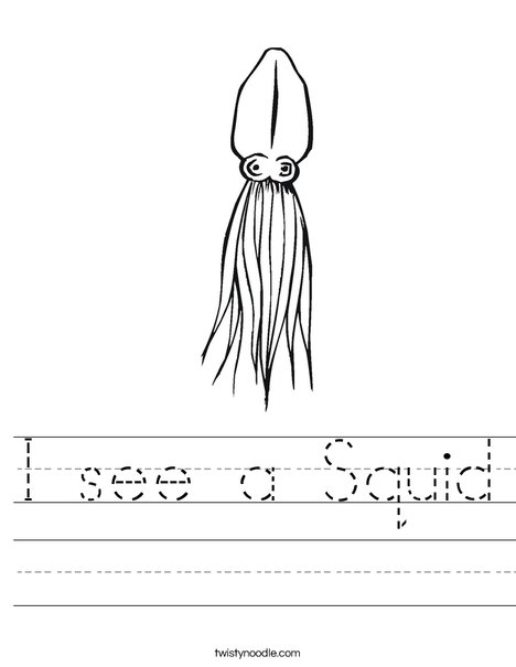 Squid Worksheet