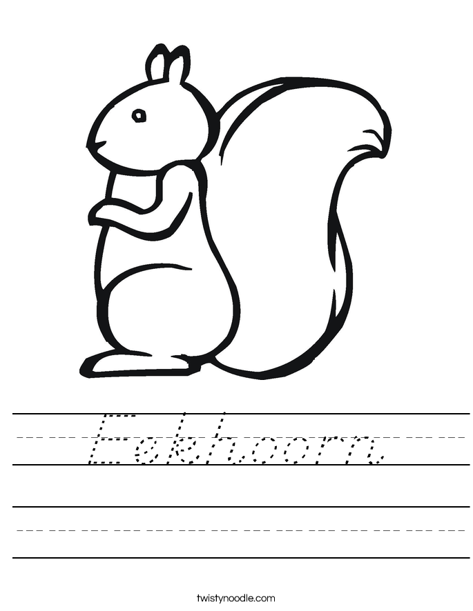 Eekhoorn Worksheet