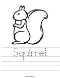 Squirrel Worksheet