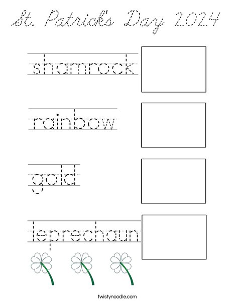 St. Patrick's Day 2016 Coloring Page