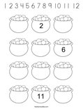 1 2 3 4 5 6 7 8 9 10 11 12 Coloring Page