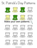 St Patrick's Day Patterns Coloring Page