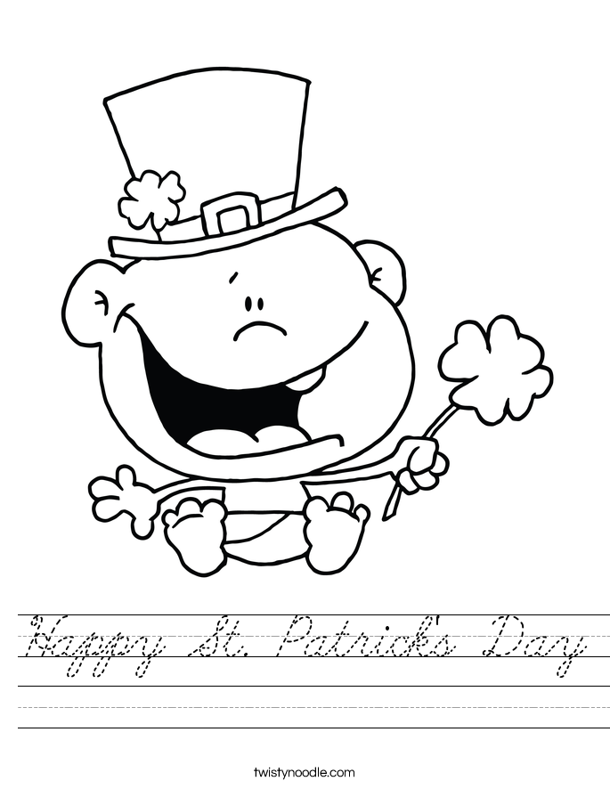 Happy St. Patrick's Day Worksheet