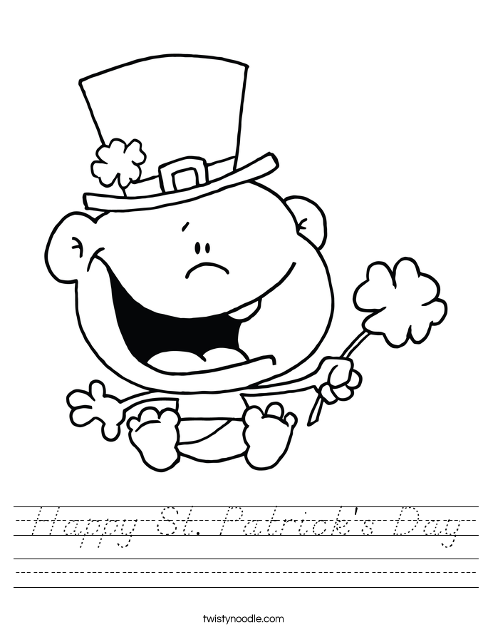 Happy St. Patrick's Day Worksheet