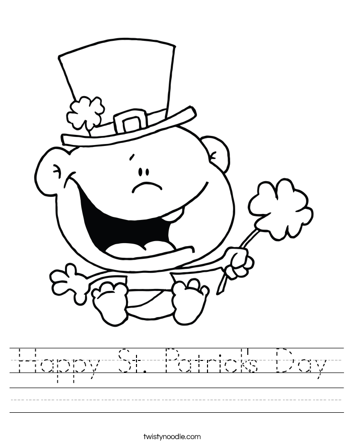 Happy St. Patrick's Day Worksheet